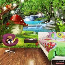 ورق حائط ثلاثي الابعاد لغرف الاطفال قصر الديكور