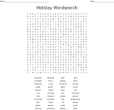 A tough word search puzzle with 33 hidden words. A Christmas Crossword Wordmint