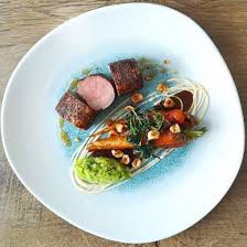 Post Of The Month February Peppered Pork Tenderloin Hazelnut Beurre Noisette Carrots Leek Parsnip Puree Pork Jus Pos Pork Jus Parsnip Puree Stuffed Peppers