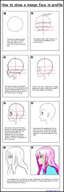 The face is always the first thing people look at anyway. How To Draw A Manga Face In Profile Drawings Sketches Tutorial Drawing Cartoon Faces