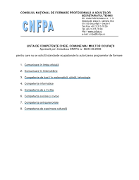 Media consulta international este agentia media aleasa de. Consiliul Na Å£ional De Formare ProfesionalÄƒ A AdulÅ£ilor