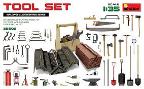 New Miniart S Kit In Progress 35603 Tool Set Www Miniart Models Com 35603 Plastic Model Kits Model Kit Plastic Models