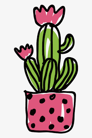 Cactus 3 black white line art flower 555px 46 clipart. Vector Cactus Flower Illustration Cute Cactus Transparent Background Png Image Transparent Png Free Download On Seekpng