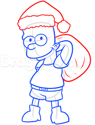 Find great deals on gearbubble for homer simpson christmas in simpsons collectibles. Christmas Bart Simpson Drawing Lesson Easy 7 Steps Toons Mag