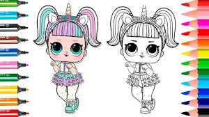 Lol Surprise Dolls Coloring Book Unicorn Toysgamesvideos Unicorn Coloring Pages Coloring Books Baby Coloring Pages