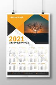 Wall Calendar 2021 Design Template Eps Free Download Pikbest