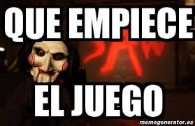 Crear meme con nuestro meme generator de juego. Que Empiece El Juego Meme