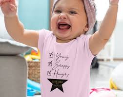 Young Scrappy and Hungry Infant Fine Jersey Bodysuit, Hamilton Baby,  Hamilton Gift for Kid