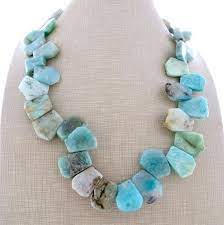 Amazonite Necklace Turquoise Chunky Necklace Light Blue Etsy Amazonite Necklace Blue Stone Necklace Blue Necklace