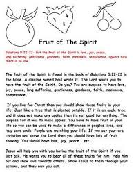 Fruit Of The Spirit For Kids Fruit Of The Spirit Sunday School Lesson Bible Lessons For Kids Bible For Kids Sunday School Lessons