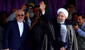 ظریف در میتینگ انتخاباتی روحانی