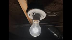 Replacing Broken Pull Chain Light Fixture Youtube