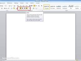Set Alignment The Easy Way To Set The Alignment In Microsoft Word 2010 Microsoft Word 2010 Microsoft Microsoft Word