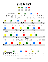 'cause all we need is candlelight. Save Tonight Noten Eagle Eye Cherry Chordbuddy