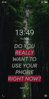 Do you need to use your phone less? The Wallpaper That I Made For My Lockscreen 18 9 To Make Me Use My Phone Less Also I Decided To Keep 8 Digit Pin And Change It Everyday To That Day S Date