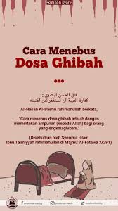Cara Menebus Dosa Ghibah Motivasi Kutipan Pelajaran Hidup Kekuatan Doa