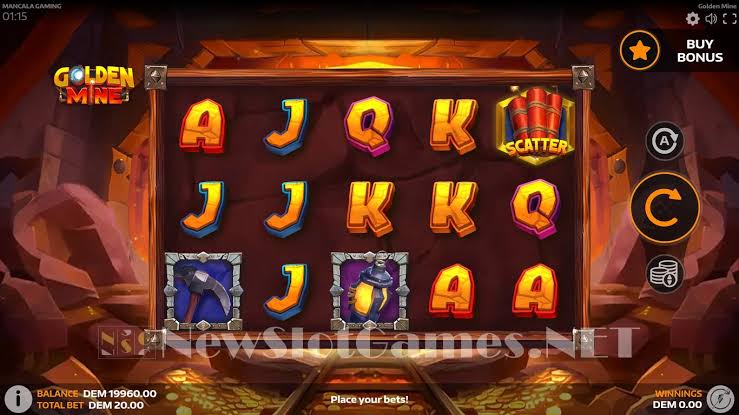 Golden Mine Slot Review & Demo by Mancala - Play Free Online