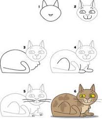How To Draw A Cat Download This Free Pdf To Teach Your Students Child How To Draw A Cat Www Kidscoop Com Doodle Drawings Animal Drawings Cat Drawing