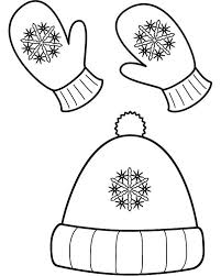 Winter hat coloring page is one of trending topic in this time. Winter Season Hat And Mittens In Winter Season Coloring Page Coloring Sky