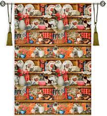 They have a wonderful glow thanks to his subtle gradations of colour. Library I Large Tapestry Wall Hanging Book Shelves With Cats Funny Readers H76 X W54