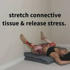 Wall Sequence Practice At The Wall Grounding Restoring Practice To Stretch Connective Tissue Release Stress Muscle Tension Fascia Stretching Wall Yoga