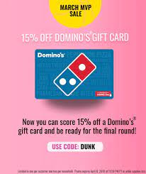 Click to reveal the code and enjoy domino's from rm12.90 during raya 2021. Expired Swych Save 15 On Domino S Gift Card With Promo Code Dunk Expires 4 6 19 Gc Galore