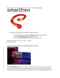 Kode voucher berbeda setiap kategori produk. Cara Isi Ulang Pulsa Smartfren Dan Daftar Paket Internet