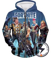 They deserve everyone to own one. Fortnite Zip Up Hoodie Team Heroes Promo Personalityone Anime Custom Hoodies Jacket