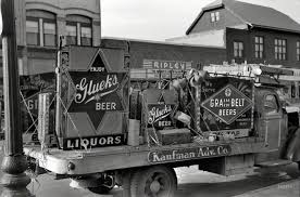 Black And White Little Falls Mn October 1940 Beer Signs On Truck Little Falls Minnesota Gluek S And Grain Belt On Tap 35mm Nitrate Negati Beer Signs Beer Truck Shorpy Historical Photos