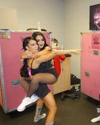 AJ Lee and Roxanne Perez reunited and recreated their picture from 2014.  #RomanReigns #CodyRhodes #SummerSlam #TheBloodline #TripleH #JohnCena  #RheaRipley #Gunther #CMPunk #SethRollins #DrewMcintrye #TheRock  #RandyOrton #RoxannePerez #JeyUso #IyoSky ...