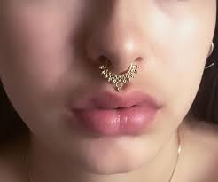 Brass Septum Ring Septum Jewelry Septum Piercing Tribal Etsy In 2021 Nose Jewelry Nose Ring Septum Nose Rings