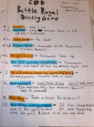 That one also lets you dissect it by suits as well to make the game last a little. A Drinking Game My Friends And I Came Up With For The New Mw Battle Royal During This Self Quarantine Hope You Guys Like It And Will Play It If You Re Of Age