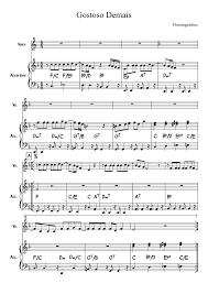 Frases, textos, pensamentos, poesias e poemas de dominguinhos. Gostoso Demais Dominguinhos Sheet Music For Accordion Voice Other Mixed Duet Musescore Com