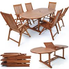 Garden Furniture Set Vanamo Fsc Certification 1 Table 6 Chairs Eucalyptus Wooden Garden Furniture Garden Furniture Sets Table