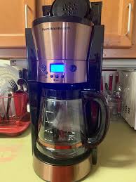The hamilton beach ® 12 cup programmable coffee maker with stainless steel accents has a large 12 cup capacity and is programmable so your coffee is hot and ready in the morning when you wake up. Hamilton Beach Programmable Coffee Maker Model 46898 Walmart Com Walmart Com