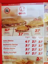 Bocadillos con ternera picadatmclass tmclass. Menyu Picture Of Bocadillos Oink Madrid Tripadvisor