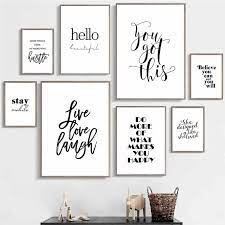 Wall prints that bring a sense of structure to your home? Art Art Prints Frameless Wall Art Quotes Poster Inspirational Print Home Living Room Decor