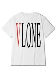 vlone printed o neck t shirt fairyseason