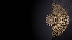 شريحة بوربوينت بزخارف إسلامية متعددة الاستخدام ادركها بوربوينت black hd wallpaper islamic art pattern flower background wallpaper