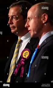 Nigel Farage, député européen, chef de l'UKIP, s'adresse aux délégués à la  Conférence du Printemps de l'UKIP aux Winter Gardens à Margate avec : Nigel  Farage, député européen où : Margate, Royaume-Uni