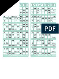 There are 12 cards in all, each card measuring 5×6 inches, with two cards per page. 1 90 British Bingo Cards