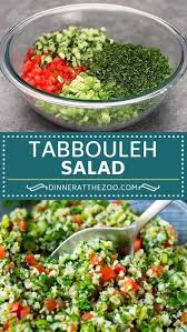 Tabbouleh Salad With Bulgur Wheat Tomatoes Cucumber And Herbs In A Lemon Dressing Salad Dinneratthe In 2020 Healthy Recipes Mediterranean Recipes Tabbouleh Recipe