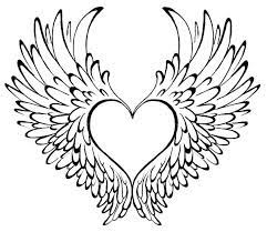 Free printable heart coloring pages for kids. Coloring Pages Of Heart Rose Valentine Hearts Coloring Pages Printable Heart With Wings Tattoo Wings Tattoo Wing Tattoo Designs