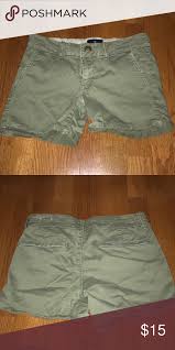 Ae Khaki Midi Shorts Super Cute Mid Rise Midi Style Shorts From American Eagle Perfect For Summer Jobs That A American Eagle Outfitters Shorts Shorts Khaki