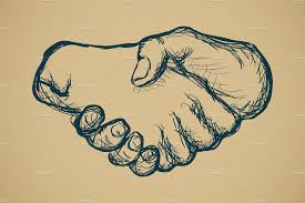 Hand Drawn Hand Shake In 2020 How To Draw Hands Hand Art Drawing Elephant Sketch