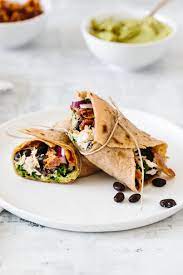 Black bean and corn salsa; Chicken Bacon And Black Bean Wrap Downshiftology