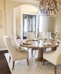 Use a rectangular rug in your bedroom to make sure your feet fall on soft comfort when you get in and out of bed. Annette Ane 6118 Area Rug Dining Room Table Decor Luxury Dining Tables Farm House Dining Room