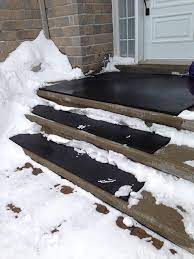 3pk Anti Slip And Extremely Durable Secure Step 8 X 36 Recycled Rubber Stair Treads Made Of 100 Recycled T Tyres Recycle Recycled Rubber Stair Treads