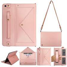 Ipad 7th Generation Case 10 2 Ipad Cover With Pen Holder Dteck Premium Pu Leather Folio Stand Handle Shoulder Strap Handbag Case Protective Cover For Ipad 10 In 2021 Cute Ipad Cases Ipad