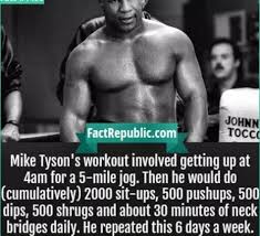 His neck was between 20 and 22 inches, which is huge for someone his size. Workout Routine Of Miketyson 6 Days A Week Album On Imgur